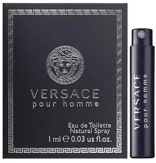 דוגמית בושם לגבר 1 מ''ל Versace Pour Homme או דה טואלט E.D.T
