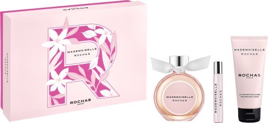 מארז בושם לאישה 90 מ''ל + 7.5 מ''ל Rochas Mademoiselle או דה פרפיום E.D.P + קרם גוף 100 מ''ל