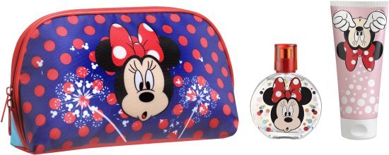 מארז בושם לבנות 50 מ''ל Disney Minnie Mouse או דה טואלט E.D.T + ג'ל רחצה 100 מ''ל + תיק רחצה