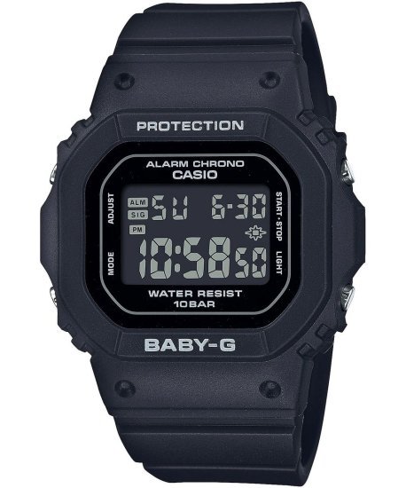 שעון יד דיגיטלי עם רצועת שרף Casio Baby-G BGD-565U-1DR  - צבע שחור