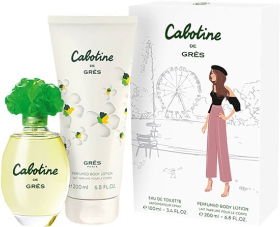 מארז בושם לאישה 100 מ''ל Gres Cabotine או דה טואלט‏ E.D.T + תחליב גוף 200 מ''ל