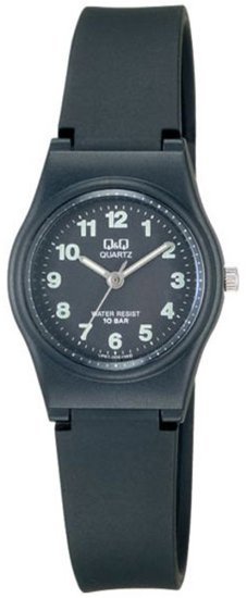 שעון יד אנלוגי לילדים עם רצועת שרף Q&Q VP47J004Y - צבע שחור