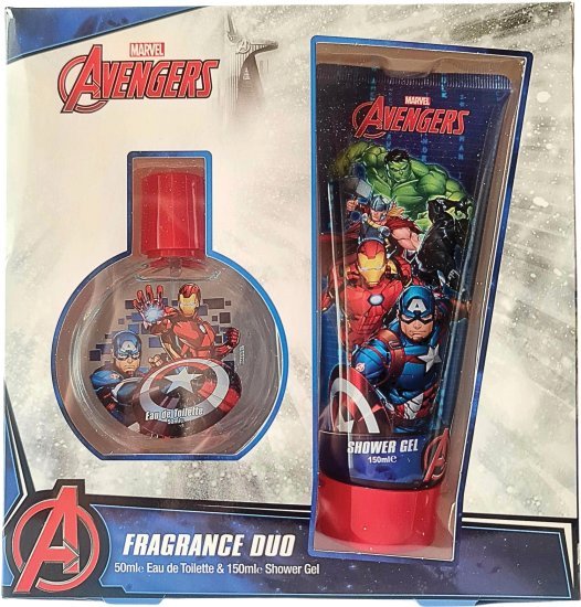 מארז בושם לבנים 50 מ''ל Marvel Avengers או דה טואלט E.D.T + ג'ל רחצה 150 מ''ל