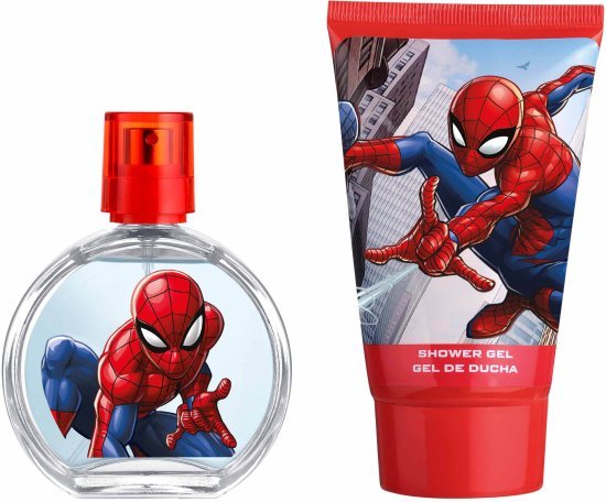מארז בושם לבנים 50 מ''ל Marvel Spiderman או דה טואלט E.D.T + ג'ל רחצה 100 מ''ל + תיק