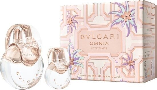 מארז בושם לאישה 100 מ''ל Bvlgari Omnia Crystalline או דה טואלט E.D.T + בושם 15 מ''ל
