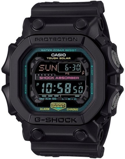 שעון יד דיגיטלי לגברים עם רצועת שרף Casio G-Shock GX-56MF-1DR - שחור