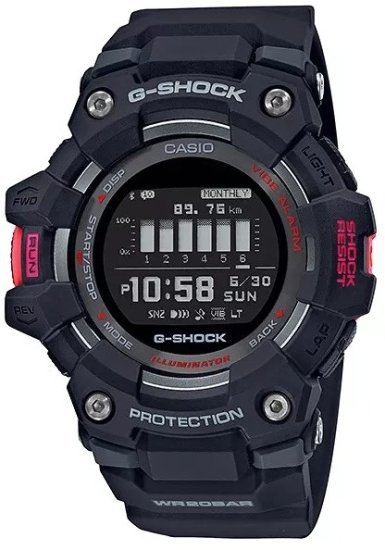 שעון יד דיגיטלי עם BT ורצועת שרף Casio G-Shock MOVE GBD-100-1ER - צבע שחור