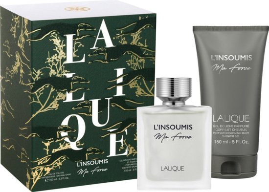 מארז בושם לגבר 100 מ''ל Lalique L'Insoumis Ma Force או דה פרפיום E.D.P + ג'ל רחצה 150 מ״ל