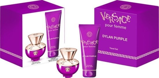 מארז בושם לאישה 50 מ''ל Versace Dylan Purple או דה פרפיום E.D.P + תחליב גוף 100 מ''ל