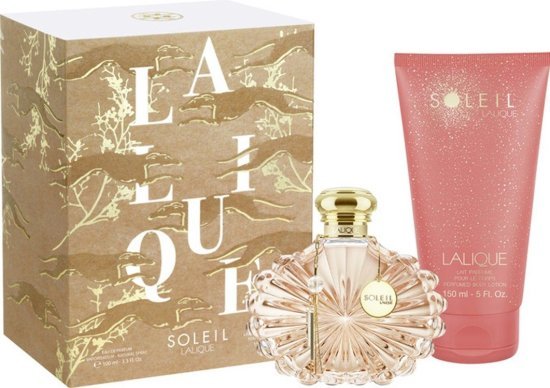 מארז בושם לאישה 100 מ''ל Lalique Soleil או דה פרפיום E.D.P + תחליב גוף 150 מ״ל