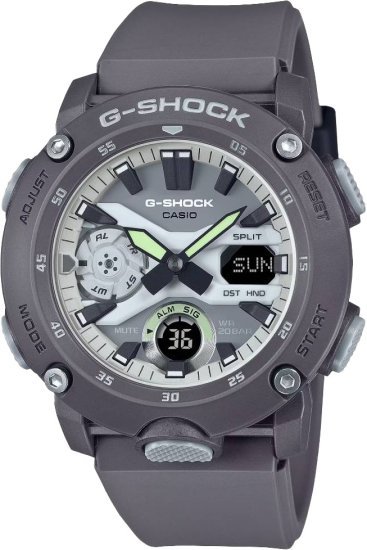 שעון יד אנלוגי-דיגיטלי משולב לגברים Casio G-Shock GA-2000HD-8ADR - צבע שחור