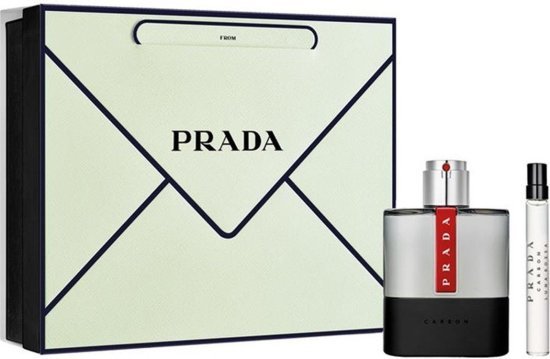 מארז בושם לגבר 100 מ''ל Prada Luna Rossa Carbon או דה טואלט E.D.T + בושם 10 מ''ל