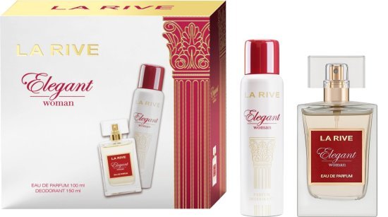 מארז בושם לאישה 100 מ''ל La Rive Elegant או דה פרפיום E.D.P + דאודורנט ספריי 150 מ''ל