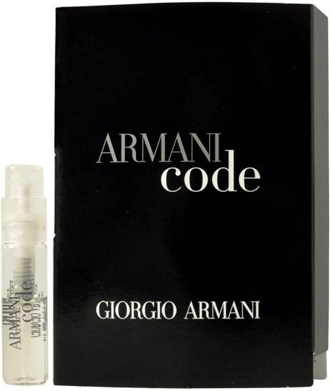 דוגמית בושם לגבר 1.2 מ''ל Giorgio Armani Armani Code או דה טואלט E.D.T