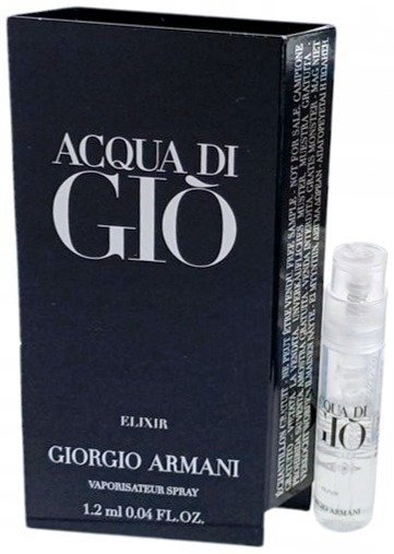 דוגמית בושם לגבר 1.2 מ''ל Giorgio Armani Acqua Di Gio Elixir או דה פרפיום E.D.P