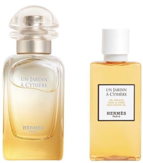 מארז בושם יוניסקס 50 מ''ל Hermes Un Jardin A Cythere או דה טואלט E.D.T + ג'ל רחצה 40 מ''ל