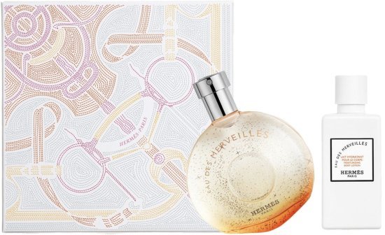 מארז בושם לאישה 50 מ''ל Hermes Eau Des Merveilles או דה טואלט E.D.T + קרם גוף 40 מ''ל