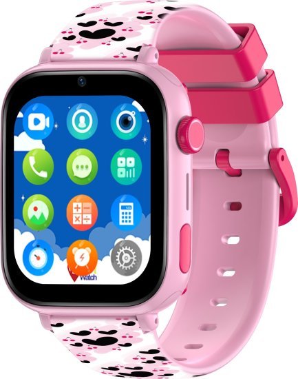 שעון חכם לילדים 4G עם סים מובנה Kidiwatch Kidi Protect - צבע ורוד