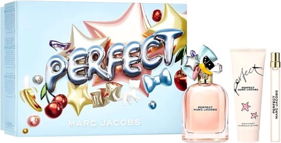 מארז בושם לאישה 100 מ''ל Marc Jacobs Perfect או דה פרפיום E.D.P + בושם 10 מ''ל + קרם גוף 75 מ''ל