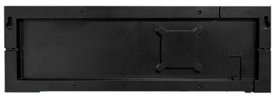 שעון קיר דיגיטלי עם שלט ותאורת Dragon Digital RGB GPDRA-DCRGB-W - צבע שחור