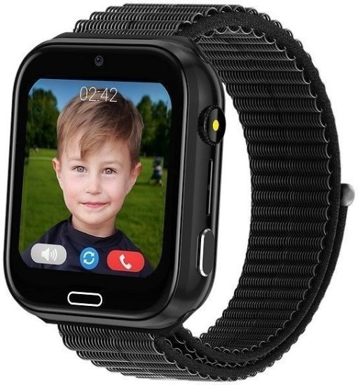 שעון חכם לילדים MeWatch K12 Light - צבע שחור - תמיכה מלאה בעברית + סים מובנה
