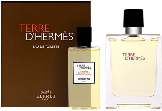 מארז בושם לגבר 100 מ''ל Hermes Terre D'Hermes או דה טואלט E.D.T + ג'ל רחצה 80 מ''ל
