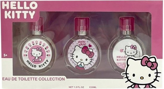 מארז בושם לבנות 30x3 מ''ל Hello Kitty או דה טואלט E.D.T