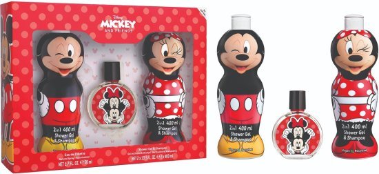 מארז בושם לילדים 50 מ''ל Disney Mickey And Friends או דה טואלט E.D.T + ג'ל רחצה 400x2 מ''ל