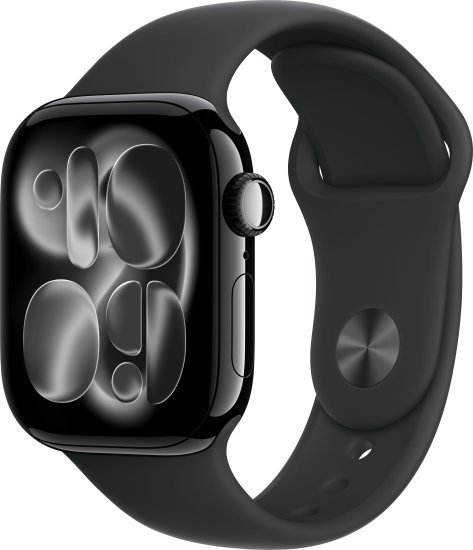 שעון חכם Apple Watch 42mm Series 11 GPS + Cellular צבע שעון Jet Black Aluminium צבע רצועה Black Sport Band גודל רצועה S / M