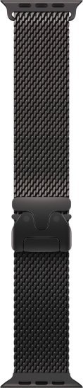 רצועת Titanium Milanese Loop לשעון Apple Watch 49mm צבע Black - מידה Large