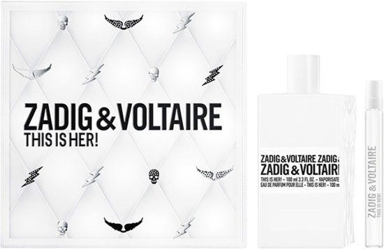מארז בושם לאישה 100 מ''ל !Zadig & Voltaire This Is Her או דה פרפיום E.D.P + בושם 10 מ"ל