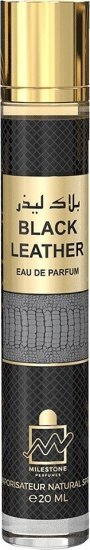 בושם מוקטן יוניסקס 20 מ''ל Milestone Black Leather או דה פרפיום E.D.P