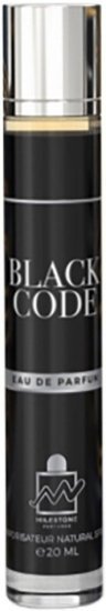 בושם מוקטן לגבר‏ 20 מ''ל Milestone Black Code או דה פרפיום E.D.P