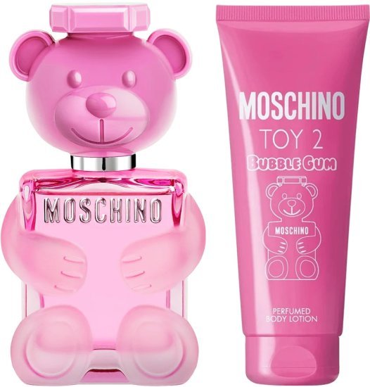 מארז בושם לאישה 100 מ''ל Moschino Toy 2 Bubble Gum או דה טואלט E.D.T + קרם גוף 100 מ''ל
