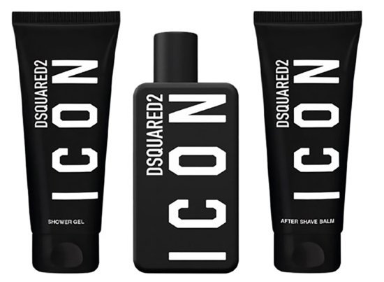 מארז בושם לגבר 100 מ''ל Dsquared2 Icon או דה פרפיום E.D.P + אפטר שייב 100 מ''ל + ג'ל רחצה 100 מ''ל