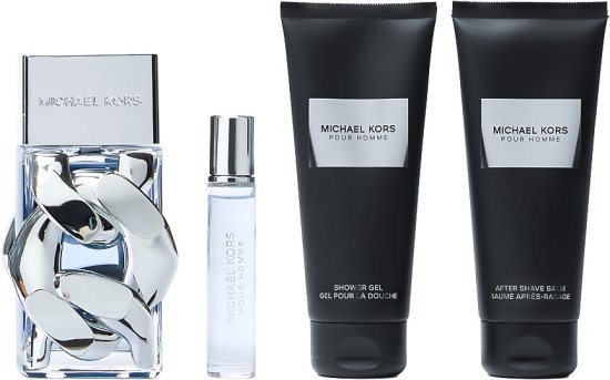 מארז בושם לגבר 100 מ''ל Michael Kors Pour Homme או דה פרפיום E.D.P + בושם 10 מ''ל + ג'ל רחצה 100 מ''ל +  אפטר שייב 100 מ''ל
