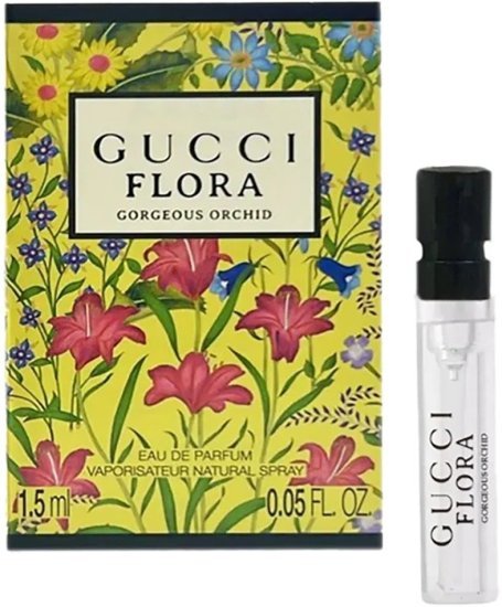 דוגמית בושם לאישה 1.5 מ''ל Gucci Flora Gorgeous Orchid או דה פרפיום E.D.P
