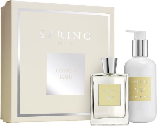 מארז בושם לאישה 100 מ''ל Spring Cotton Lush או דה פרפיום E.D.P + קרם גוף 250 מ''ל