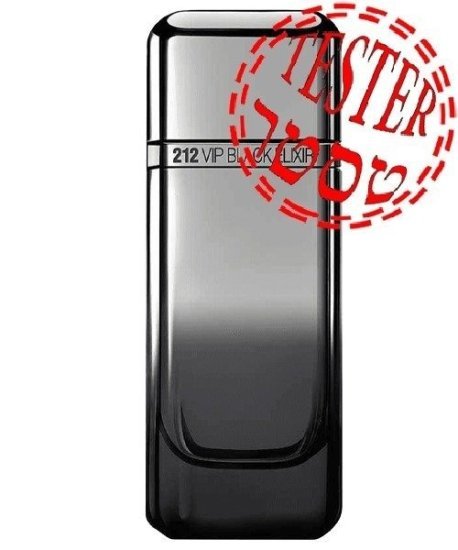 בושם לגבר 100 מ''ל Carolina Herrera 212 VIP Black Elixir או דה פרפיום E.D.P - טסטר
