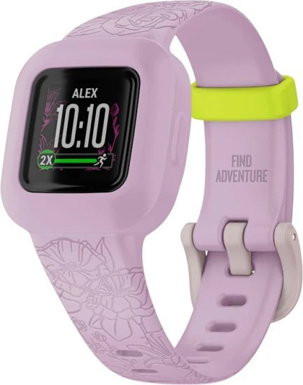 צמיד כושר לילדים Garmin Vivofit jr. 3 - צבע Floral Pink