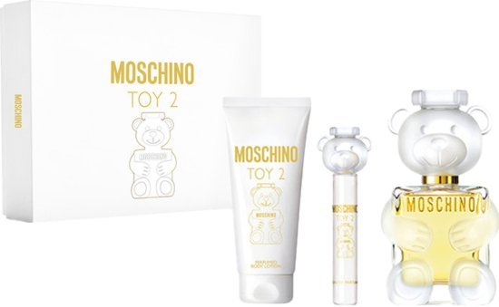 מציאון ועודפים - מארז בושם לאישה 100 מ''ל Moschino Toy 2 או דה פרפיום E.D.P + בושם 10 מ''ל + קרם גוף 100 מ''ל