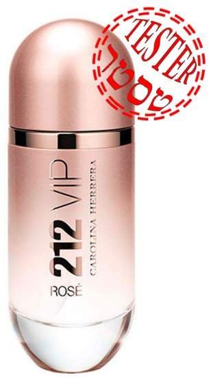 בושם לאישה 80 מ''ל Carolina Herrera 212 VIP Rose או דה פרפיום E.D.P - טסטר