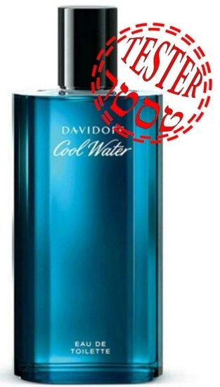 בושם לגבר 125 מ''ל Davidoff Cool Water או דה טואלט - טסטר