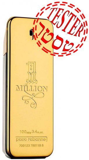 בושם לגבר 100 מ''ל Paco Rabanne 1 Million או דה טואלט E.D.T - טסטר