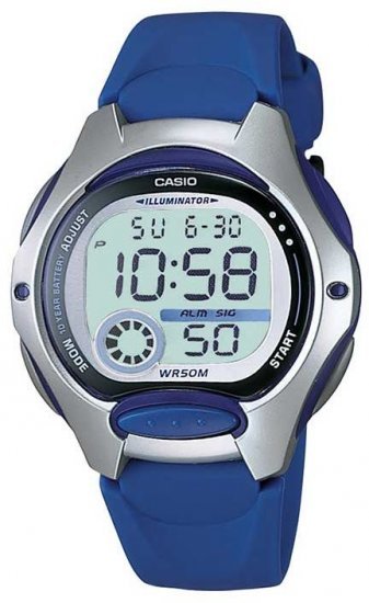שעון יד דיגיטלי עם רצועת סיליקון Casio LW-200-2AVDF - צבע כחול