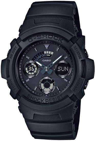 שעון יד אנלוגי-דיגיטלי משולב לגברים Casio G-Shock AW-591BB-1ADR - צבע שחור
